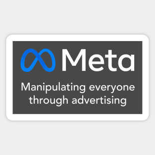 Meta - Manipulating everyone through advertising Sticker